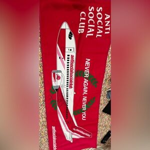 Anti Social Social Club Hot delayed pink towel